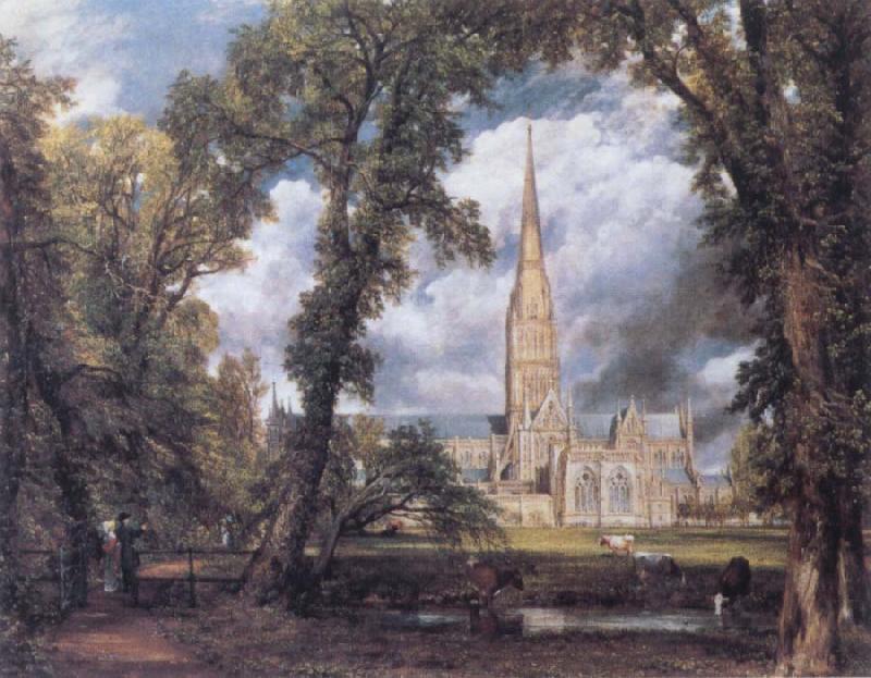 John Constable Salisbury Cathedral from the Bishop's Ground France oil painting art